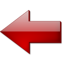 Fleche gauche rouge icon